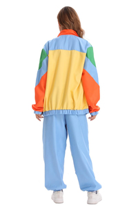 Tracksuit Women 2 Piece windbreak women set Lightweight Windbreaker Zipper Jacket <b>Crop</b> Top <b>Pants</b> Set Easy Wear Tracksuit - Product Image 2