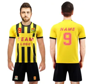 LUSON Thailand Quality Uniform Sublimation Shirt Retro Football Jersey Custom Soccer Jerseys Full Team Set