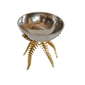 Élégant bol de table décoratif en laiton doré fait à la main accent de pièce maîtresse pour salon table à manger affichage à la maison - Product Image 3