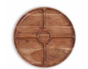 Plateau de service en marbre durable avec finition brillante et poignées en métal à motifs pour le déjeuner à domicile servant des prix d'usine - Product Image 6