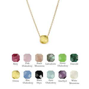 925S Argent Naturel Rubis Gemme Facettes Octogone Forme Charme Collier 10 MM Pierre Charmes En Gros Bijoux - Product Image 3