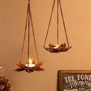 Festive Metal Hanging <b>Tealight</b> Candle Holder Christmas <b>Lantern</b> Decorative Holiday Home Decor Unique Tree Hanging Accessories - Product Image 2