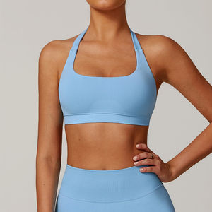 Soutien-gorge de sport sans coutures pour femmes personnalisé tendance de haute qualité soutien-gorge de sport dos nu pour femmes Gym logo personnalisé - Product Image 3