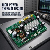 Carte d'amplificateur de puissance stéréo numérique de classe D 2x100W 12-24V pour système audio domestique, vente en gros, fabricant OEM, assemblage de haut-parleurs
