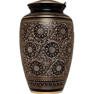 Decoración Vintage, acabados mate de latón, urnas de cremación extra grandes para adultos, suministros funerarios de latón de Metal sólido de Calidad exclusiva - Product Image 6