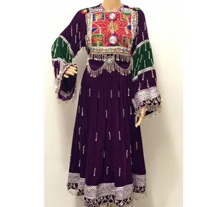 Ladies Fashion afghan women dresses long sleeves beautiful design traditional Afghani dress for sale