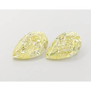 Diamante Cultivado en Laboratorio, Corte Pera, 2.00ct, VVS2, Color Amarillo Claro Fantasía - Product Image 1