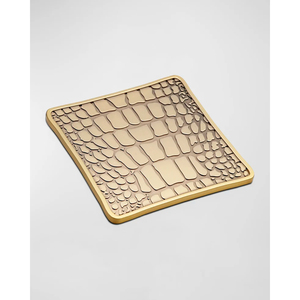 Luxury Brown Faux Leather <b>Coaster</b> Set With Gold Metal Holder Premium Drink Mats For Home Office Bar And Hotel Decor - Product Image 5