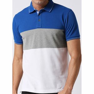 เสื้อโปโลเข้ารูปแบบลำลองของผู้ชายเสื้อถักระบายอากาศได้ดีใส่โลโก้ได้ตามต้องการ2025 - Product Image 1