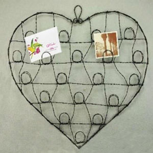 Porte-cartes vintage en fil de fer debout, écologique, parfait pour Noël, la maison, les fêtes, la décoration de table - Product Image 3