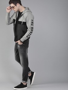 Sudadera con Capucha para Hombre, al por Mayor, con Paneles de Color en Contraste, 100% Algodón, Gruesa, con Logotipo Personalizado OEM, para Invierno - Product Image 4
