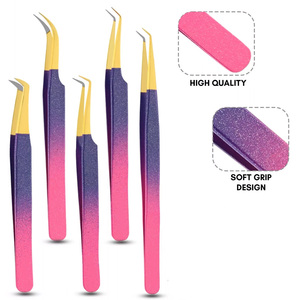 ชุดแหนบต่อขนตาแบบฟันปลาทำจากสเตนเลสสตีลคุณภาพสูงออกแบบโลโก้ได้ตามต้องการ - Product Image 5