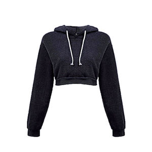 เสื้อครอปมีฮู้ดแขนยาวสำหรับผู้หญิง, สินค้ามาใหม่เสื้อครอปมีขนาดและโลโก้ของผู้ชายสำหรับฤดูหนาว - Product Image 1