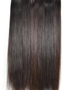 Extensions de cheveux humains vierges indiens de style tissage naturel non traité 100% Remy, couleur noire droite pour femmes - Product Image 1