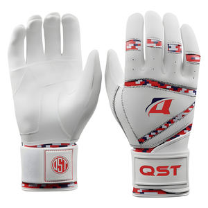 Gants de sport en cuir à doigts complets de haute qualité pour le baseball et le softball Gants de frappe à manchette longue personnalisés pour les joueurs - Product Image 2