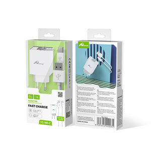 Blanco Cable de carga USB dual de 15W 3A con transferencia de datos de carga súper rápida tipo C 6A para impresoras - Product Image 1