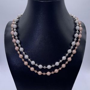 Diamond Rosary <b>Ball</b> Chain | <b>Iced</b> Out Hip Hop Bling Jewelry - Product Image 1