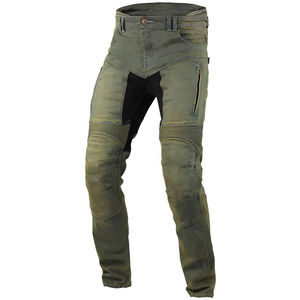 D-Ride Moto Jeans de protection gris clair pour moto, armure CE niveau 2, panneaux extensibles, flexibilité, séchage rapide, respirant, toutes saisons - Product Image 1