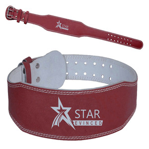 Ceinture de gymnastique personnalisée OEM de haute qualité sangle d'haltérophilie en néoprène matériau en cuir de vache résistant grande taille boucle à logo de qualité - Product Image 4