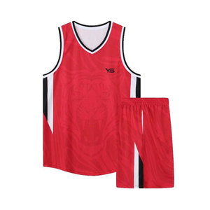 Maillot de basket-ball en polyester 100% uniforme bonne qualité tenue d'équipe imprimée à rayures fabriquée au Pakistan - Product Image 2