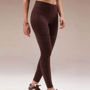 Servicio OEM Leggings de yoga sólidos de cintura media para mujer Transpirable Ligero Ropa de gimnasio de secado rápido Mejor precio para la venta en línea - Product Image 5