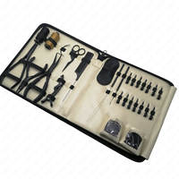 Kit d'outils pour extensions capillaires couleur personnalisée, perles en acier micro-anneaux, pinces, ciseaux, boucles, pour retrait de cheveux humains, personnalisation de marque