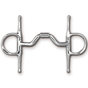 Mejilla completa con gancho y boquilla de barril con puerto de ancho medio, productos para montar a caballo, Boca de caballo ecuestre mordida por herramientas humanas - Product Image 1