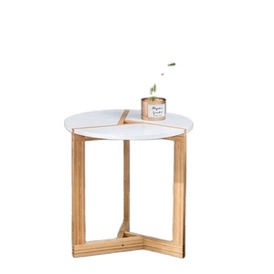 Meuble de Table classique en marbre, décoration pour la maison, l'hôtel, le salon, meubles uniques, métal blanc, finlandaise, Tables rondes - Product Image 1
