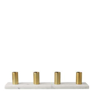 Menorah 9 branche-feuille d'or - Product Image 5