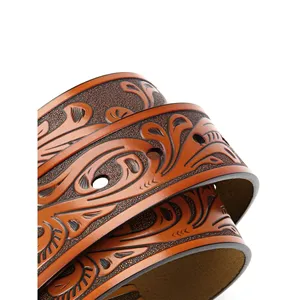 เข็มขัดหนังวัวแบบลำลองสำหรับผู้ชายดีไซน์เนอร์สินค้ามาใหม่2025หลายประเภทแบบอัตโนมัติ - Product Image 6