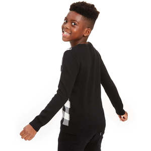 Maglione Charter Club Extra Large per Ragazzi, Design a Quadri Buffalo, Colore Naturale - Product Image 2