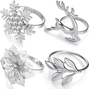 Best Quality Handmade Custom Designing Napkin <b>Rings</b> Set Of Four Pieces Stainless Steel Quality Napkin <b>Rings</b> - Product Image 1