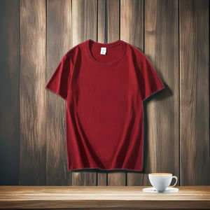 Vente en gros 100% coton T-shirts à col rond uni pour hommes Impression de logo personnalisé T-shirts de haute qualité T-shirt pour hommes - Product Image 5