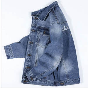 <b>Men's</b> Stylish <b>Jean</b> Jacket Casual Wear OEM Wholesale High Quality <b>Mens</b> Cotton <b>Jeans</b> Jacket Custom <b>Mens</b> Denim Jacket <b>for</b> Sale - Product Image 2