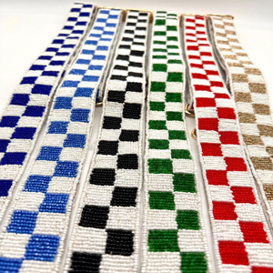 Sangle de sac de broderie perlée unique Style de mode perles de rocaille élégantes sangle de sac de broderie perlée pour sac de dames - Product Image 3