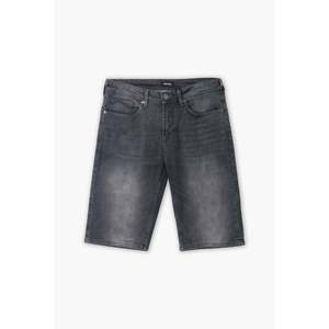 <b>High</b>-<b>Waist</b> Men's Branded Vintage Casual <b>Denim</b> <b>Shorts</b>-<b>Black</b> Embroidery Button Decoration Colored Washed Cargo Print Summer - Product Image 3