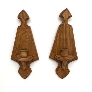 Modern Minimal Wooden <b>Candle</b> <b>Sconces</b> <b>Wall</b> Indoor Bedroom Livingroom Simple Elegant Stylish Decorative Accent - Product Image 5