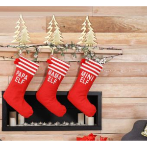 Wholesale Custom Decoration Metal Christmas <b>Stocking</b> <b>Holder</b> Manufacturer Tree Shaped Metal Ornaments - Product Image 3