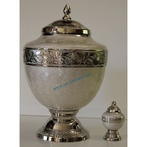 Pegatina de esmalte de diseño americano de lujo, urnas y macetas para cenizas aplicadas, diseño único, urnas hechas a mano y tarros de almacenamiento de cenizas de la India - Product Image 6