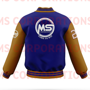 Veste de baseball universitaire de haute qualité pour hommes avec broderie personnalisée OEM blouson d'aviateur à fermeture éclair NOUVELLE vente en gros d'usine - Product Image 2