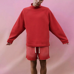 Sudadera Personalizada Lisa con Cuello Redondo para Hombre, Sudadera Holgada con Cuello Redondo - Product Image 5