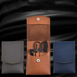 KAAMIR INSTRUMENTS Premium Stainless Steel Lightweight Reusable Manicure Pedicure <b>Kit</b> Professional <b>Nail</b> Grooming Tools 4-in-1 - Product Image 2