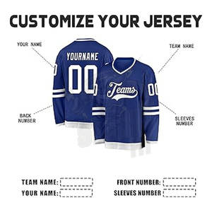 Vente en gros de maillots de hockey sur glace de haute qualité dernière conception sur mesure vente d'équipe respirante durable et personnalisée - Product Image 4