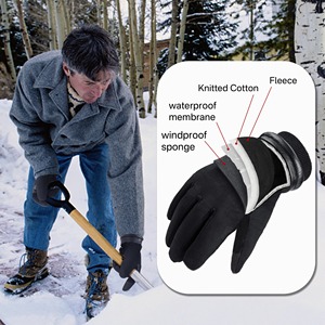 Gants en peau de mouton de haute qualité pour hommes, cyclisme, chauds, compatibles avec les écrans tactiles, protection UV400, légers, résistants à l'usure, protection du travail - Product Image 1