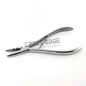 Pince à cheveux personnalisée de la meilleure qualité Mini pince à sertir Volume 7 pouces pince à microbilles couleur argent outil d'extensions de cheveux - Product Image 3