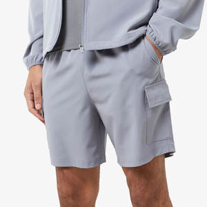 Ensemble de shorts coupe-vent pour hommes, dernier style, vente en gros, shorts coupe-vent en nylon les plus vendus avec veste, ensemble deux pièces - Product Image 3