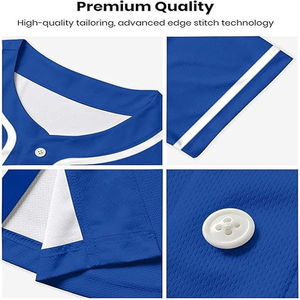 Maillot de baseball américain pour homme, vêtements de sport d'équipe respirants à séchage rapide, logo personnalisé, sublimation imprimé OEM, vente en gros, grande taille - Product Image 6