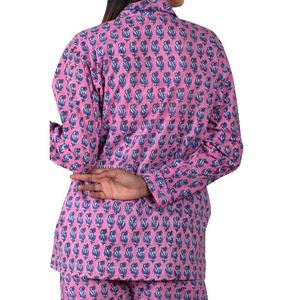 Nuevo Conjunto de Pijama de 2 Piezas para Mujer, Elegante, Estampado Floral Digital, de Algodón Suave y Cómodo para Dormir en Verano, Tallas hasta 5XL - Product Image 4