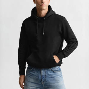 Sudadera con Capucha para Hombre, 100% Algodón, Tejido de Secado Rápido, Color Sólido, Gruesa, Lisa, en Venta - Product Image 1