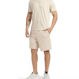 กางเกงขาสั้นมีกระเป๋ามีซิปสำหรับผู้ชายกางเกงขาสั้นกีฬาแห้งเร็วผ้าตาข่ายสีพื้นระบายอากาศสำหรับฤดูร้อน - Product Image 6